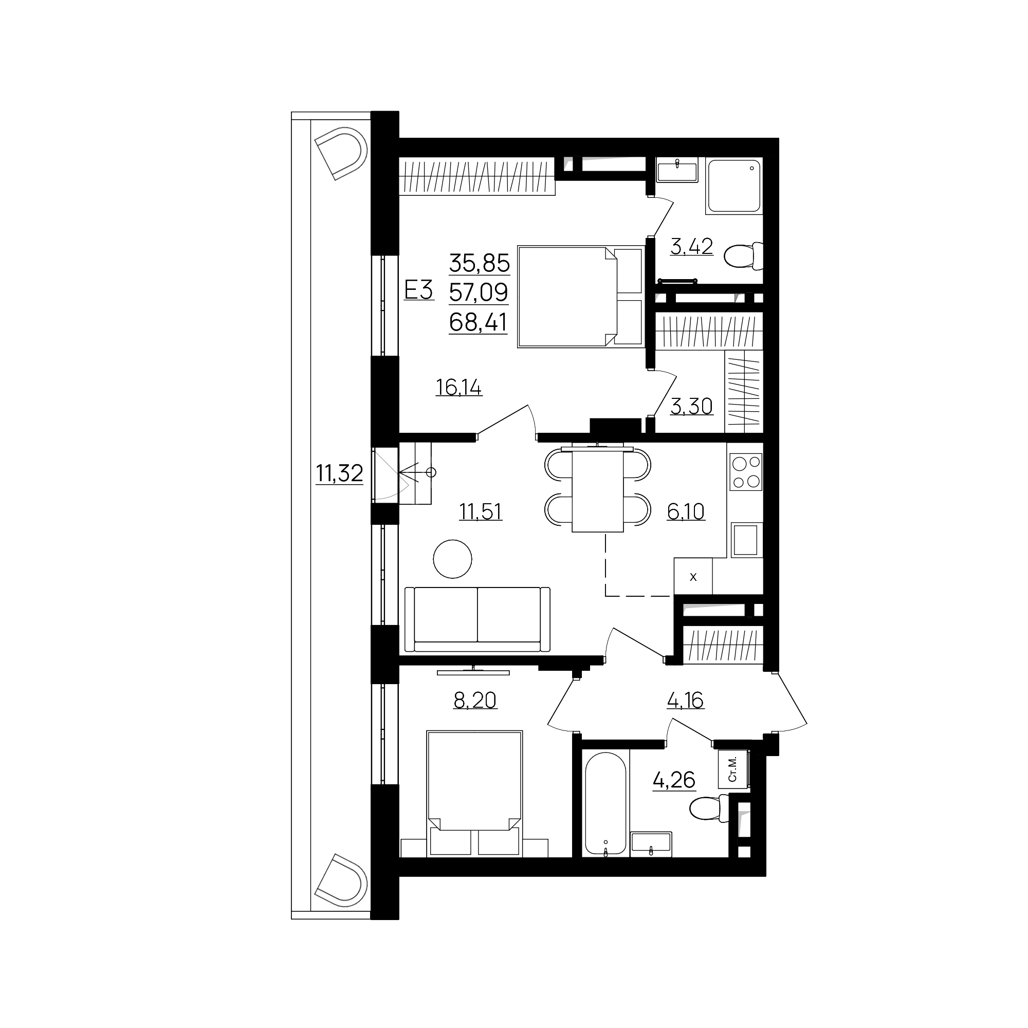 План квартиры