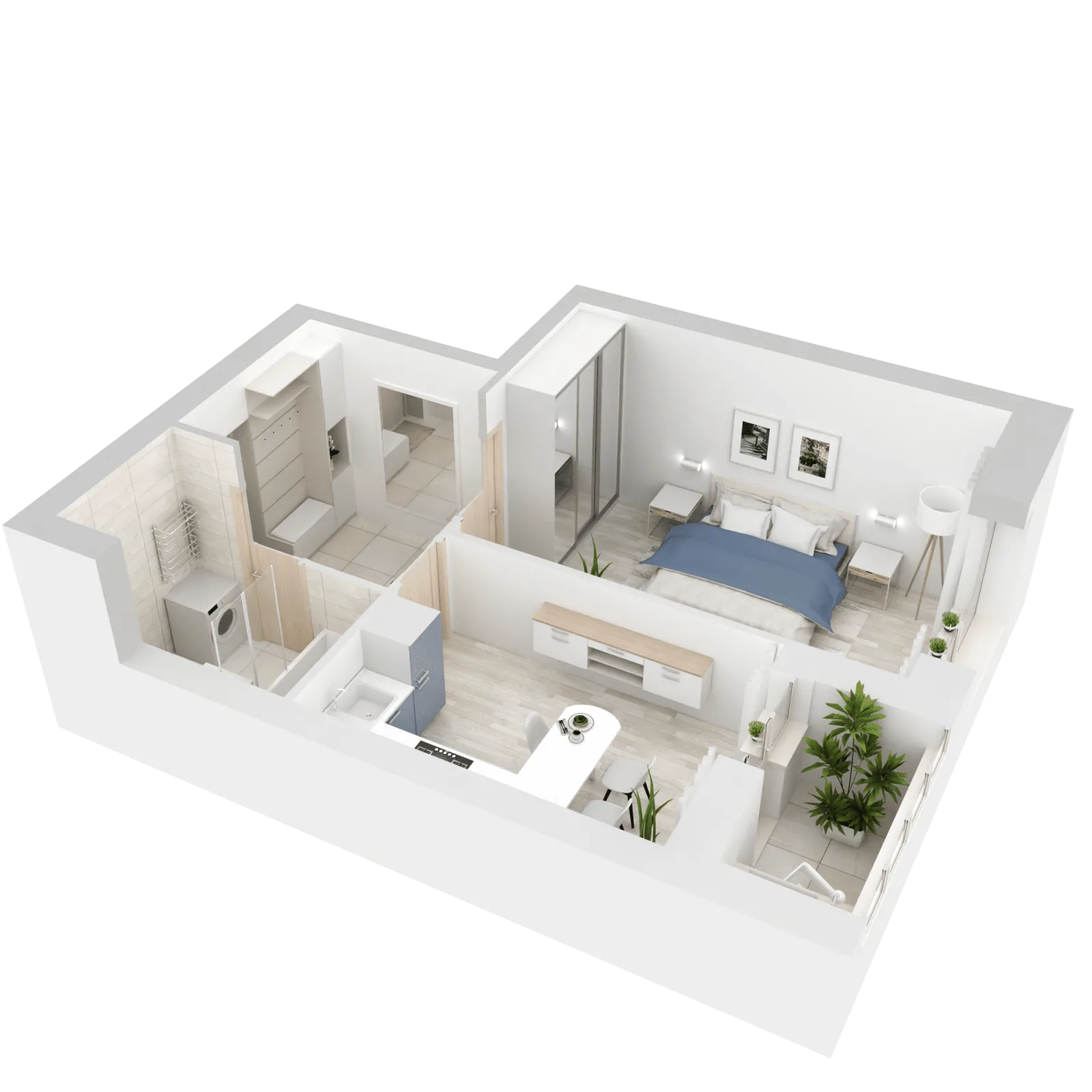 3D-ракурс планировки