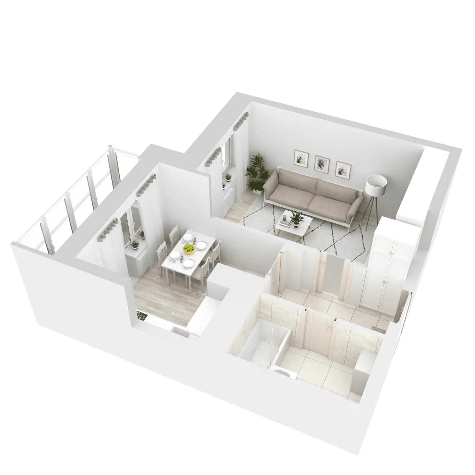 3D-ракурс планировки
