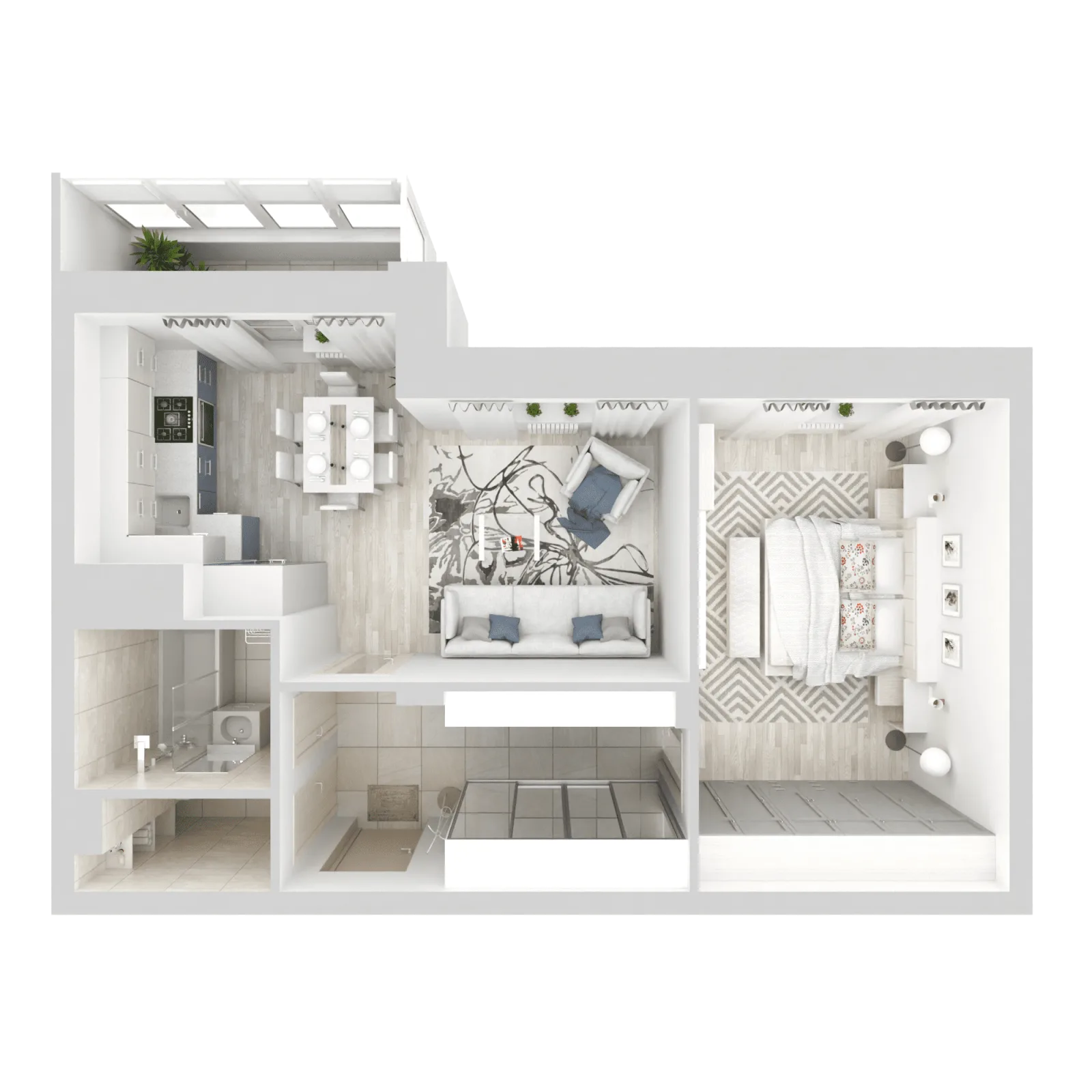 3D-ракурс планировки