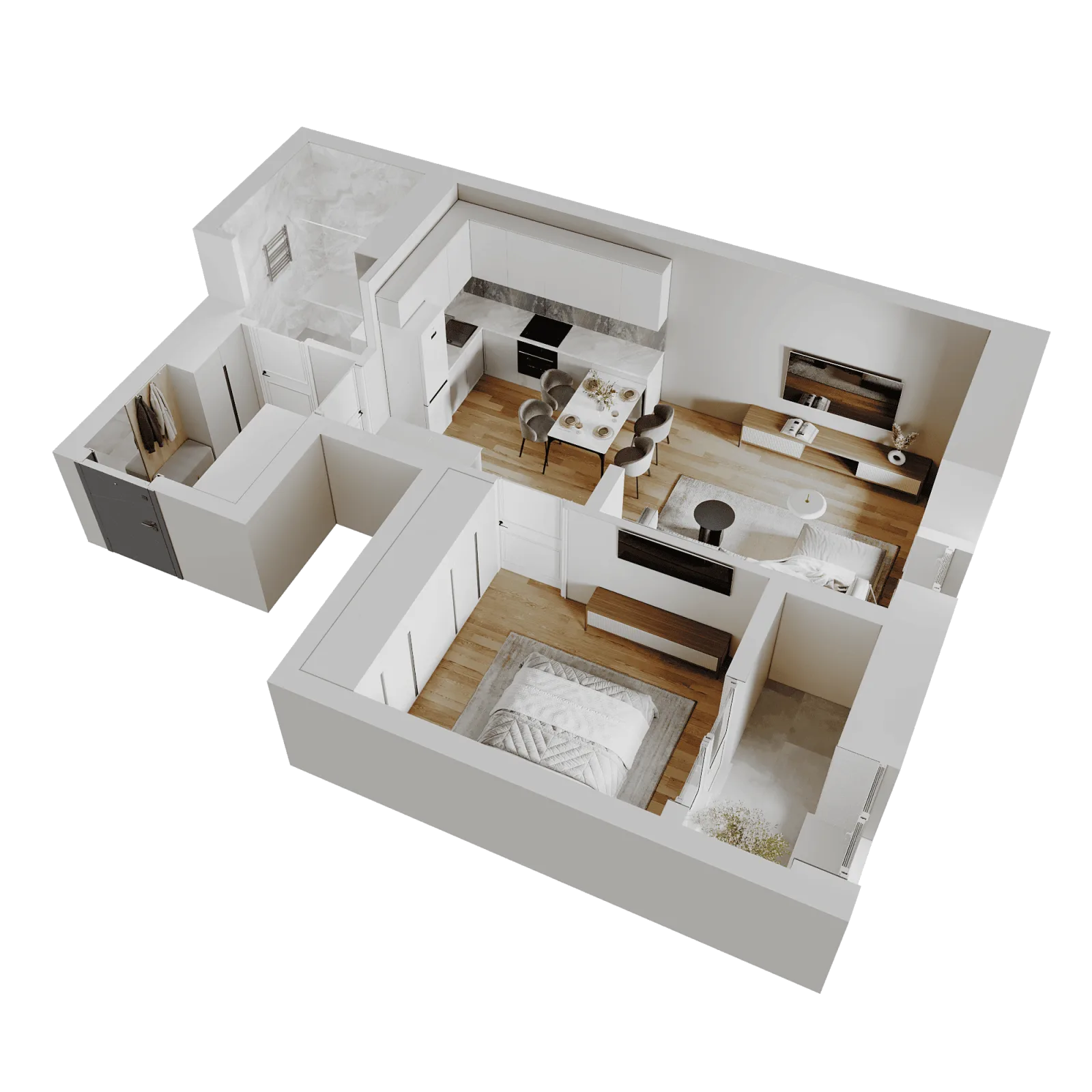 3D-ракурс планировки