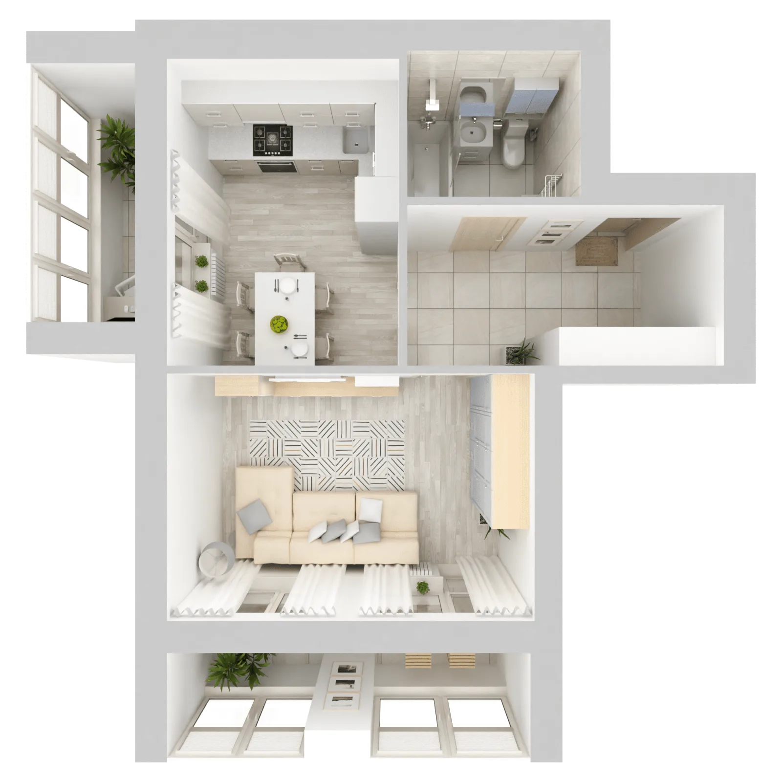 3D-ракурс планировки