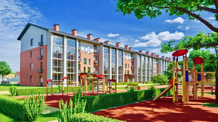 Обустроенные детские площадки