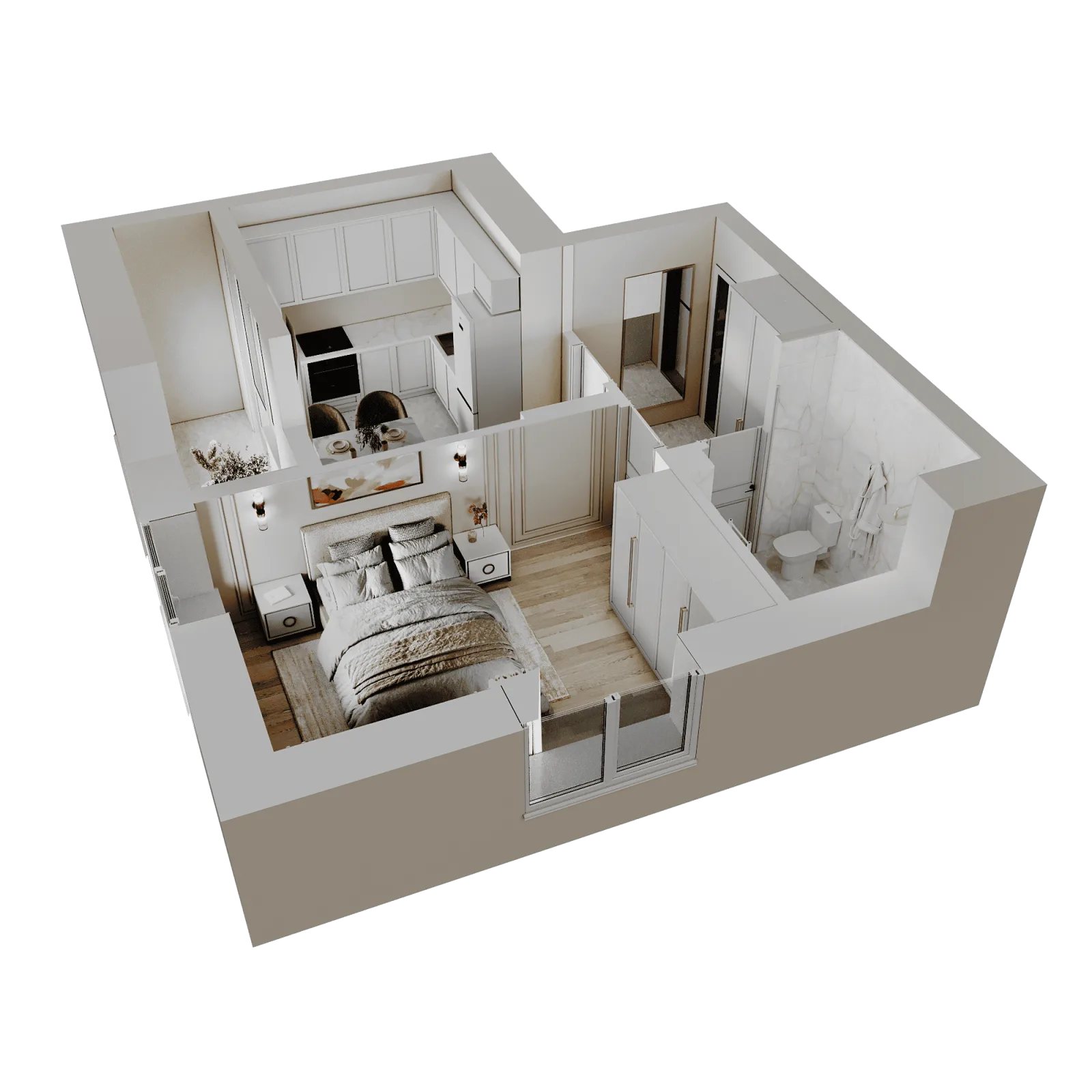 3D-ракурс планировки