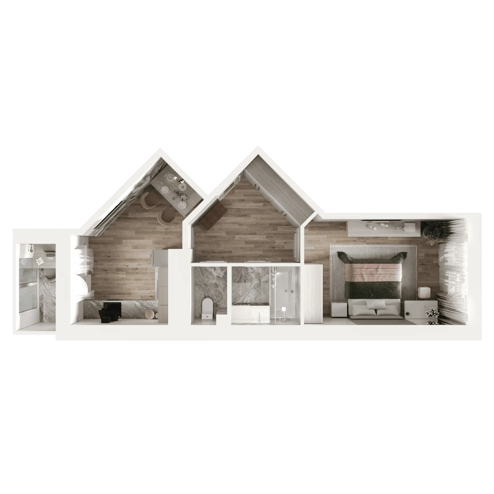 3D-ракурс планировки