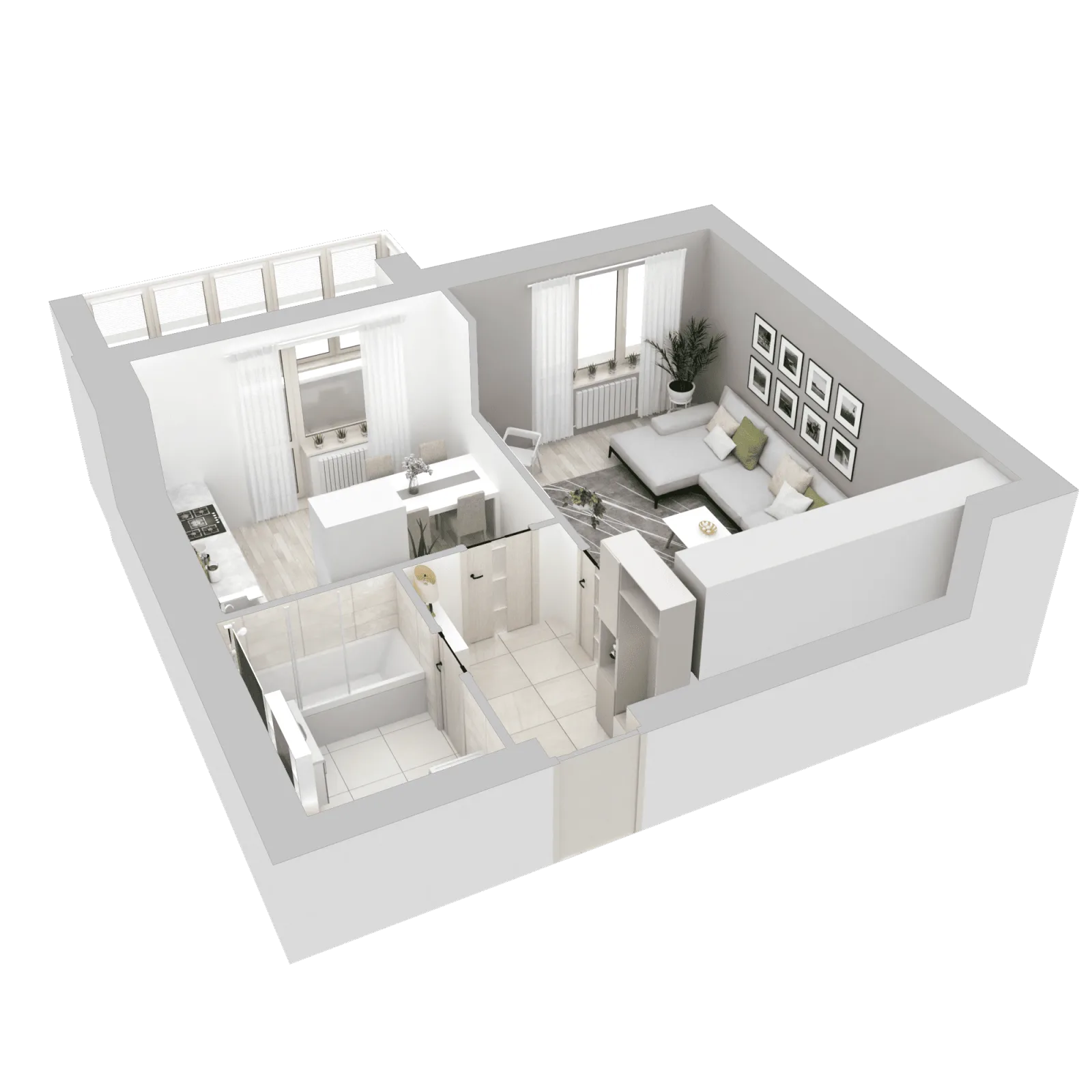3D-ракурс планировки
