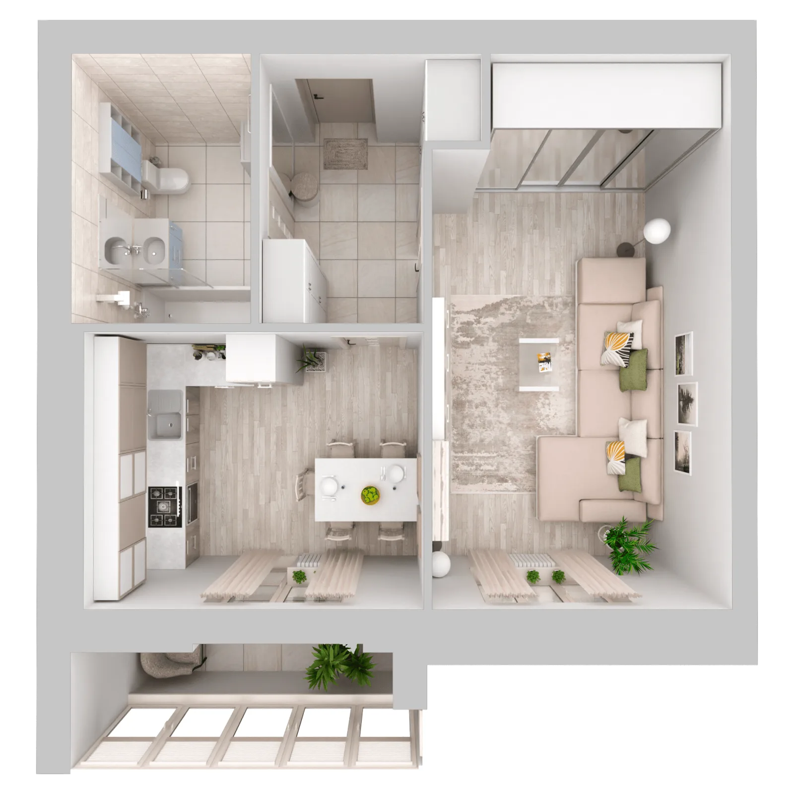 3D-ракурс планировки