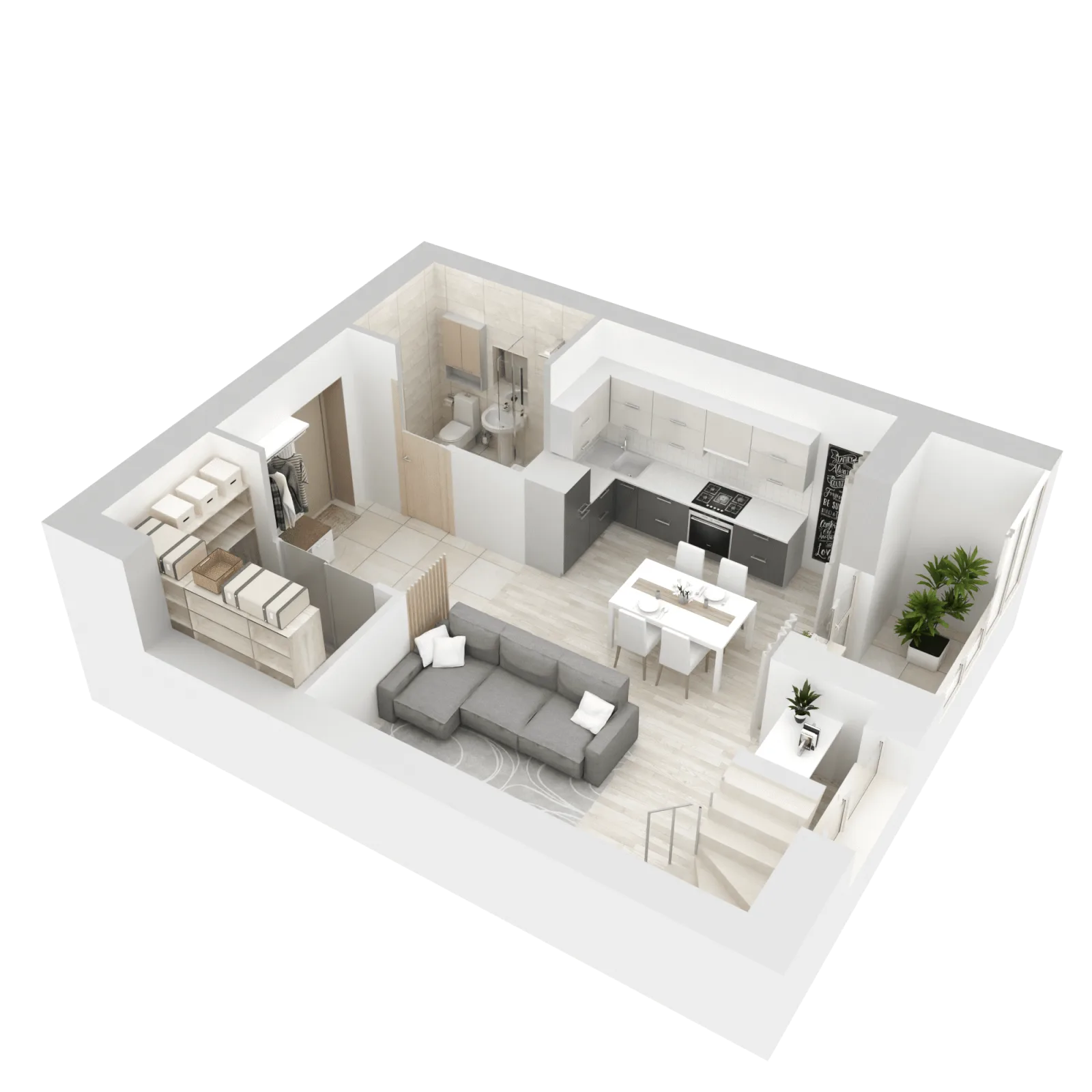 3D-ракурс планировки
