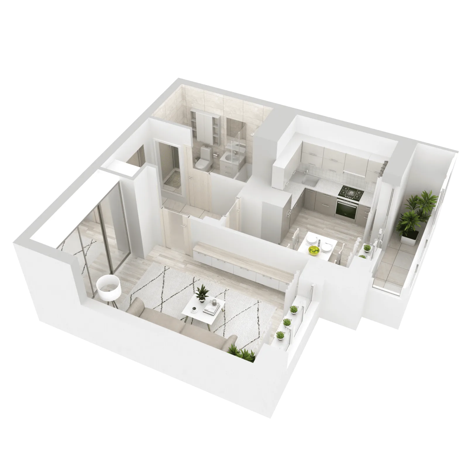 3D-ракурс планировки