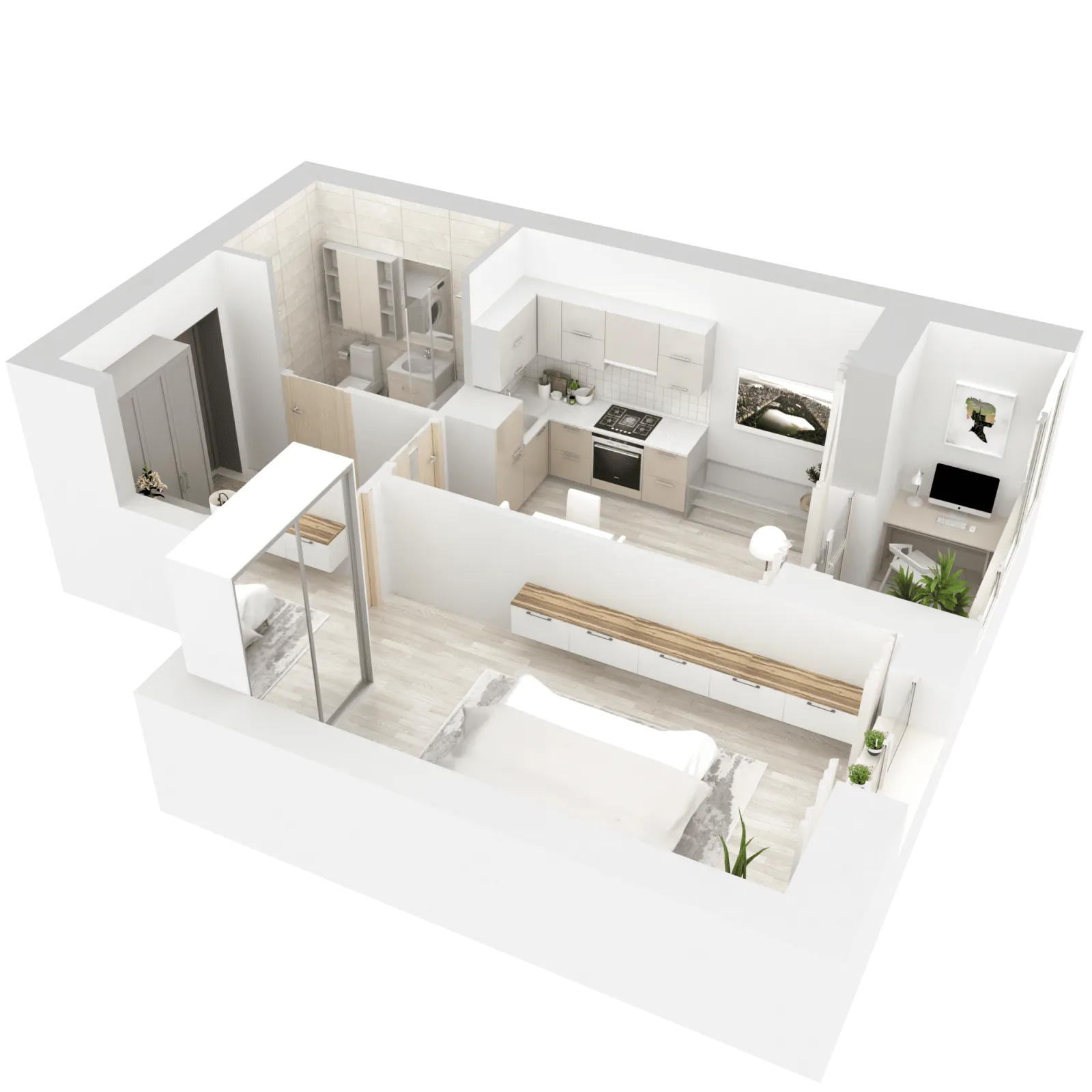 3D-ракурс планировки