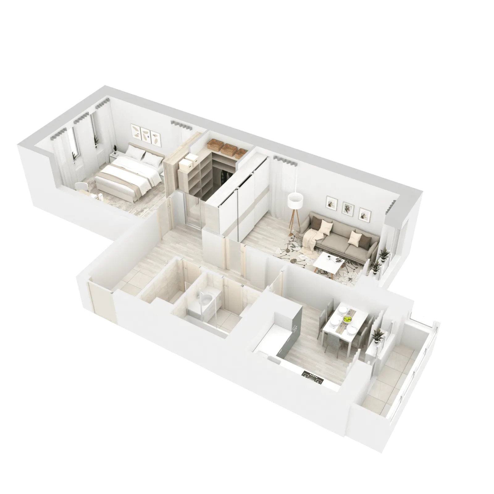 3D-ракурс планировки