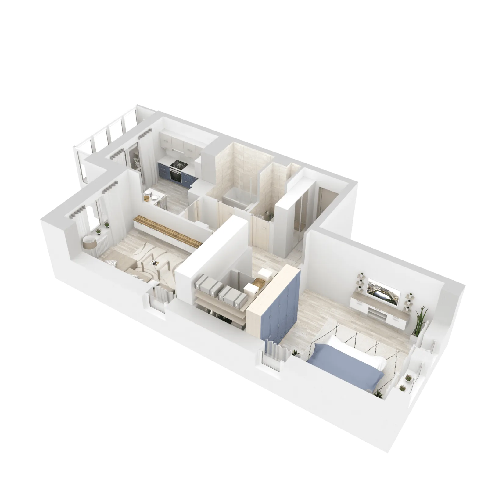 3D-ракурс планировки