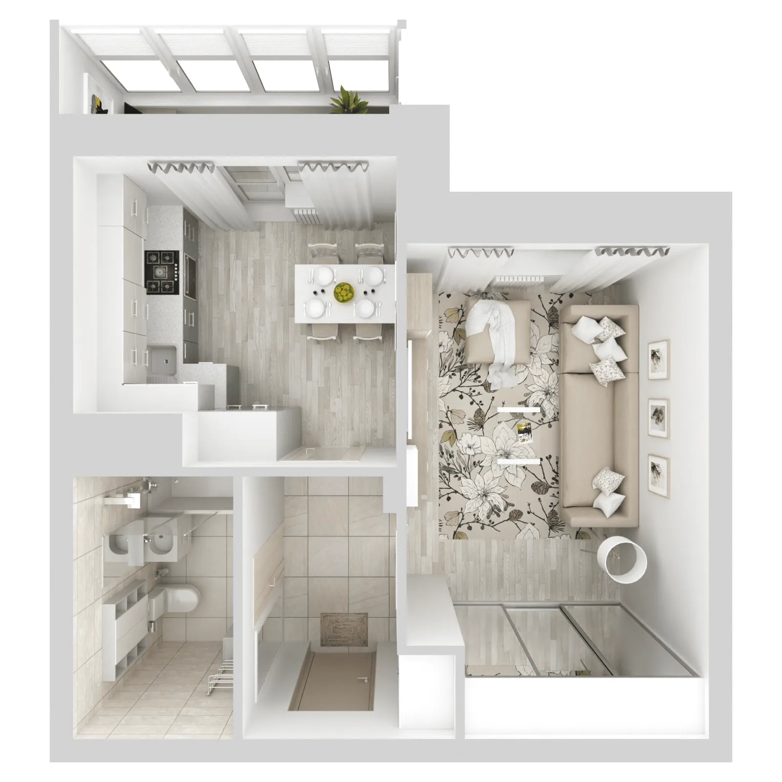3D-ракурс планировки