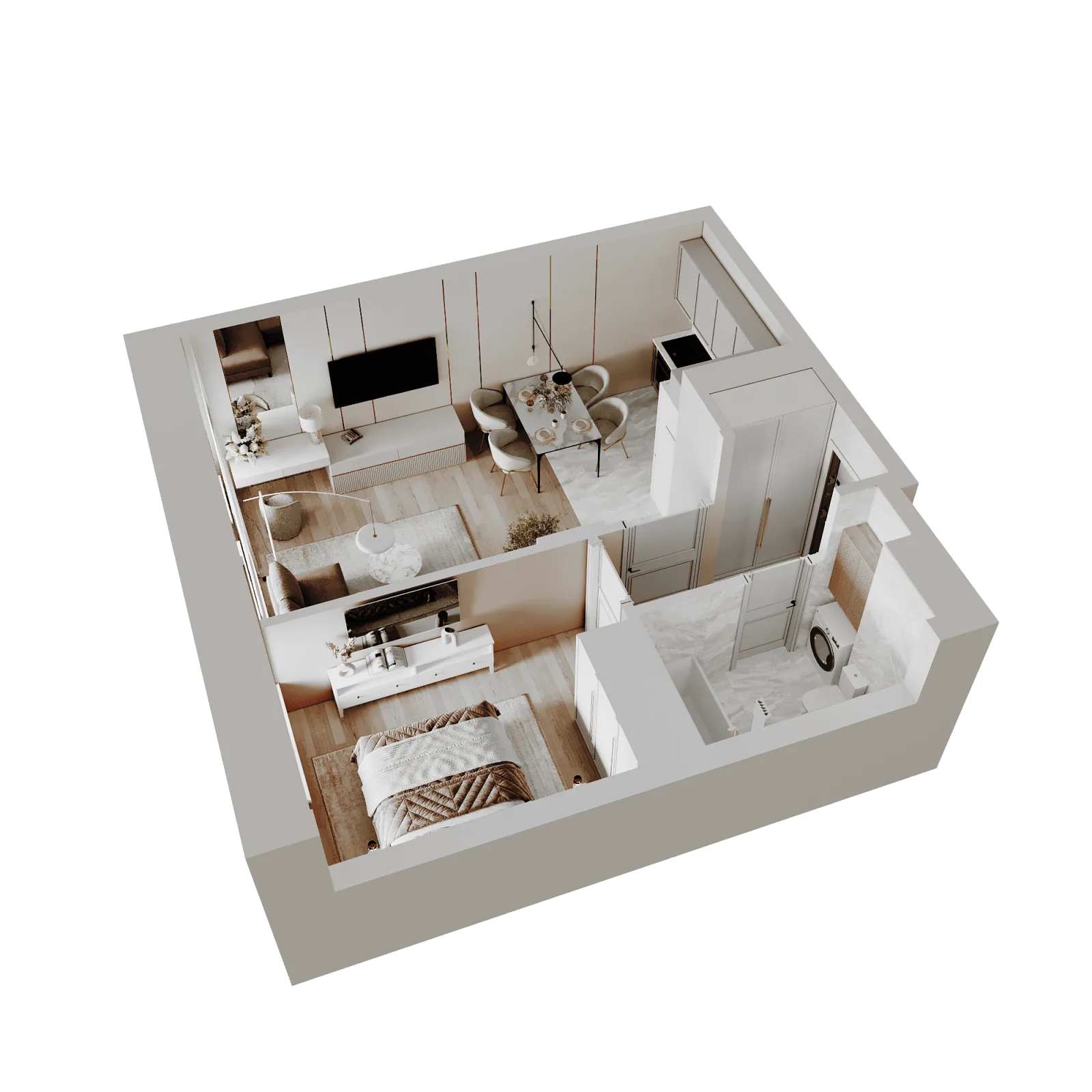 3D-ракурс планировки