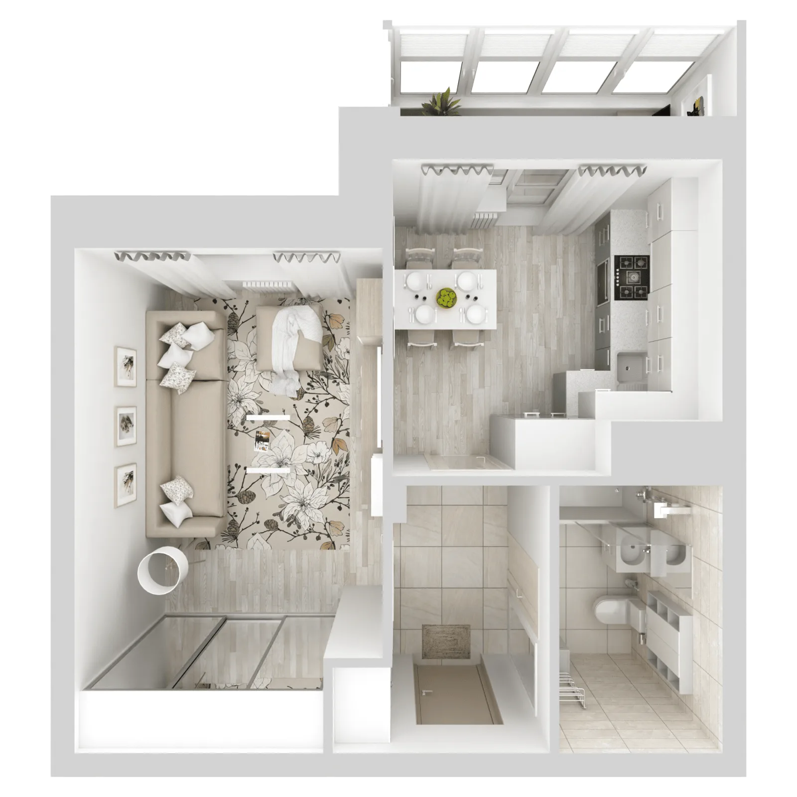 3D-ракурс планировки