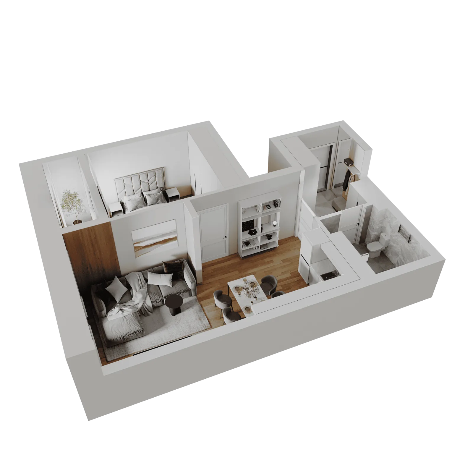 3D-ракурс планировки
