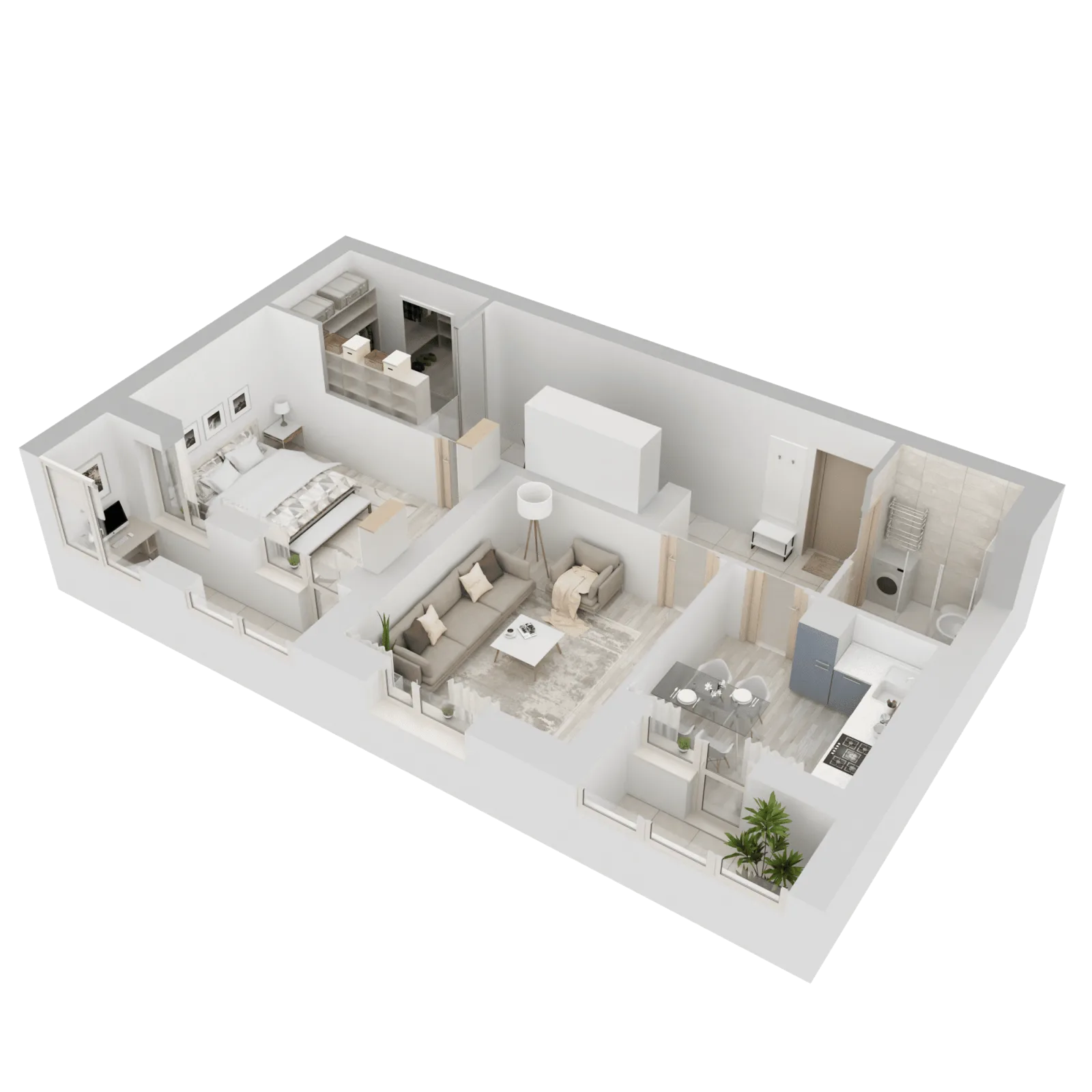 3D-ракурс планировки