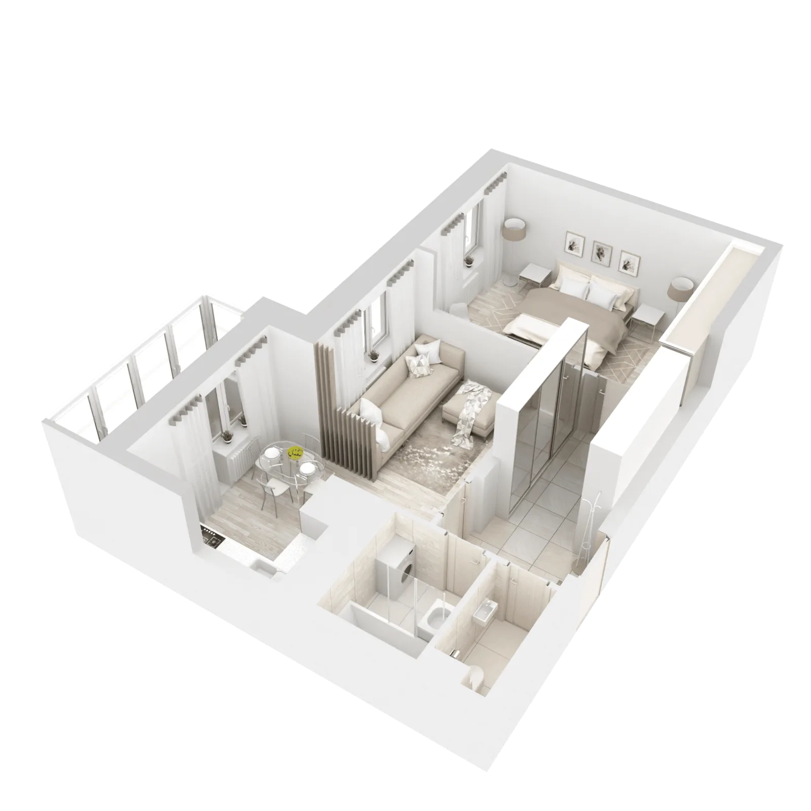 3D-ракурс планировки