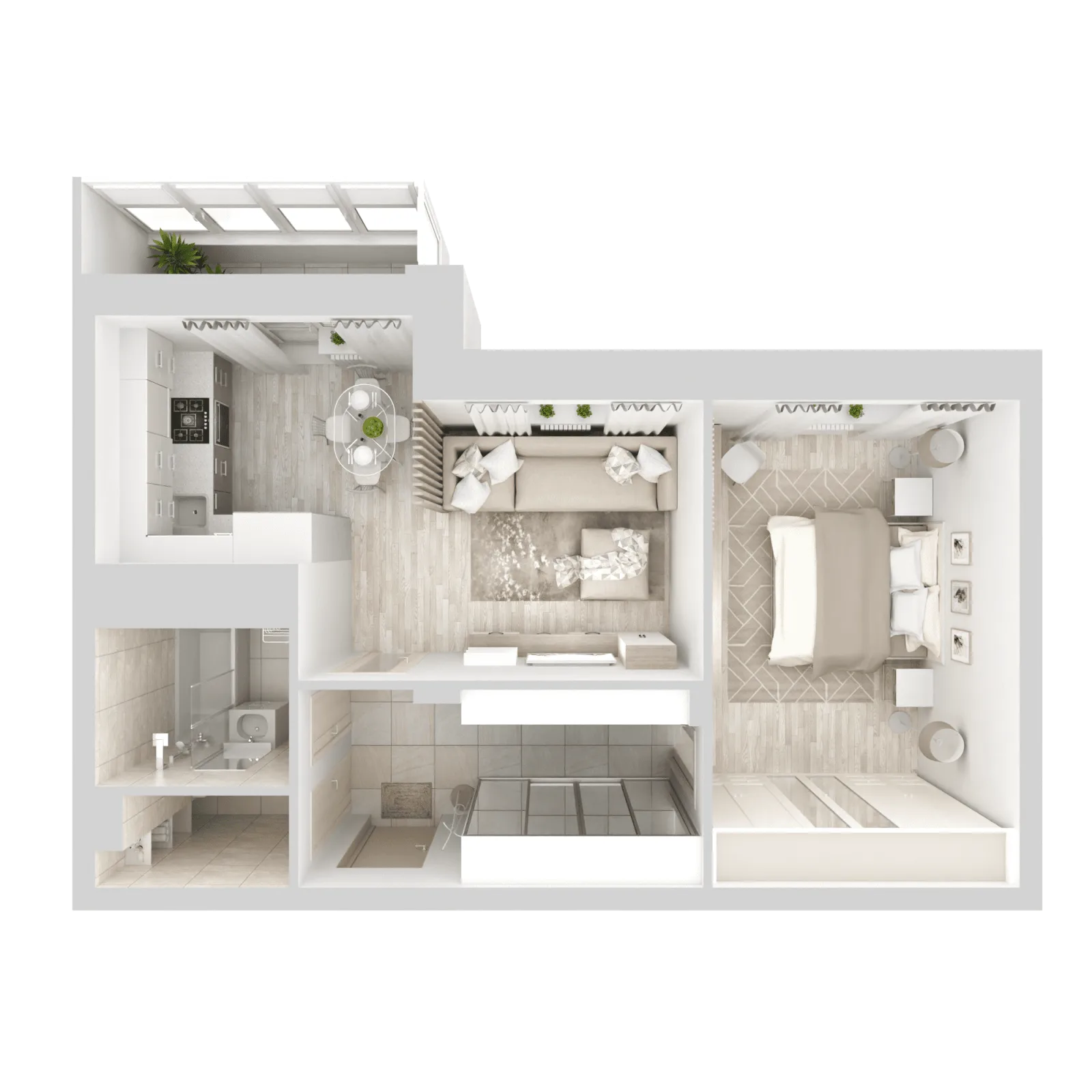 3D-ракурс планировки