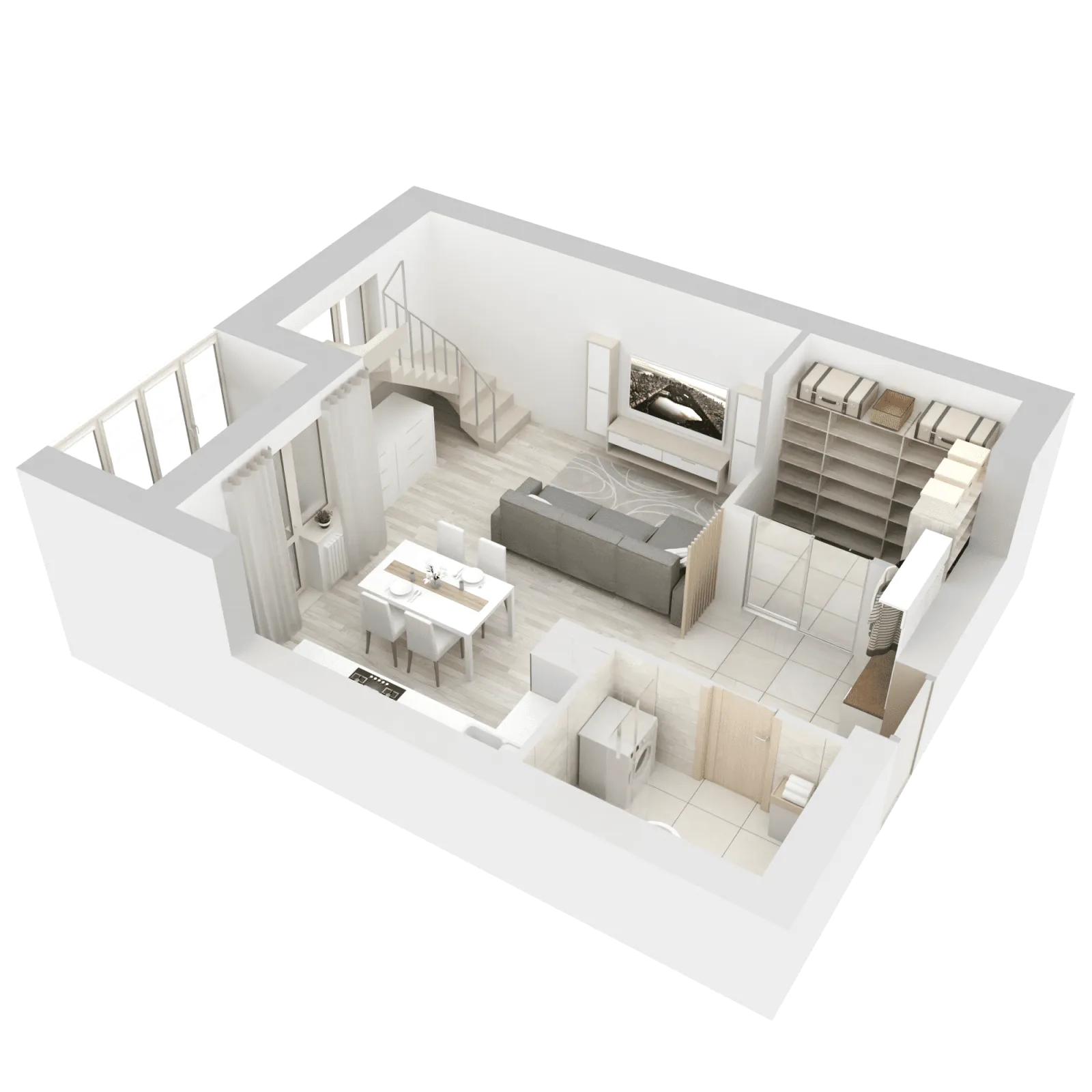 3D-ракурс планировки