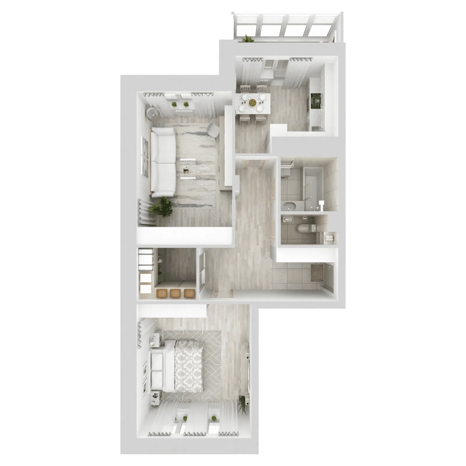 3D-ракурс планировки