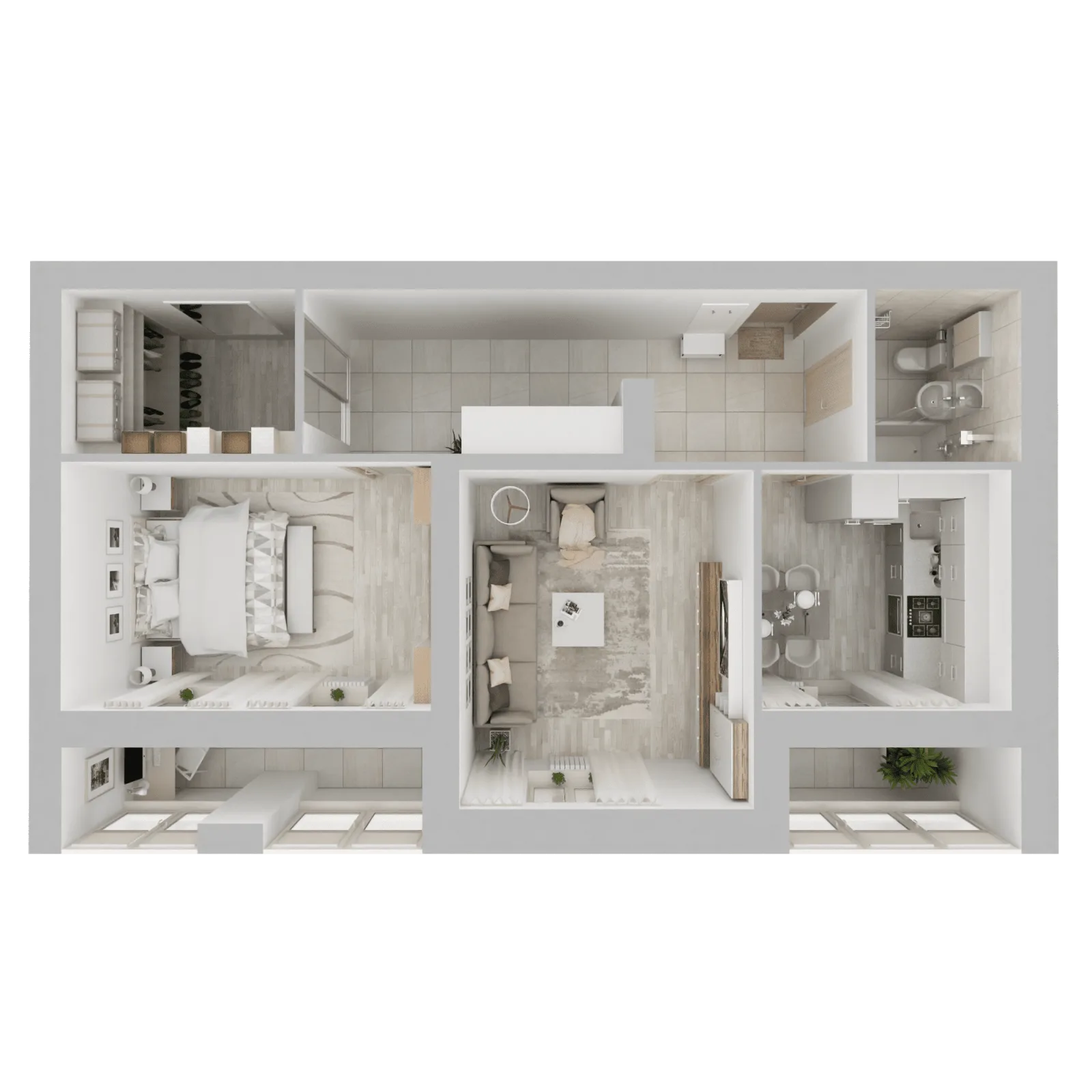 3D-ракурс планировки