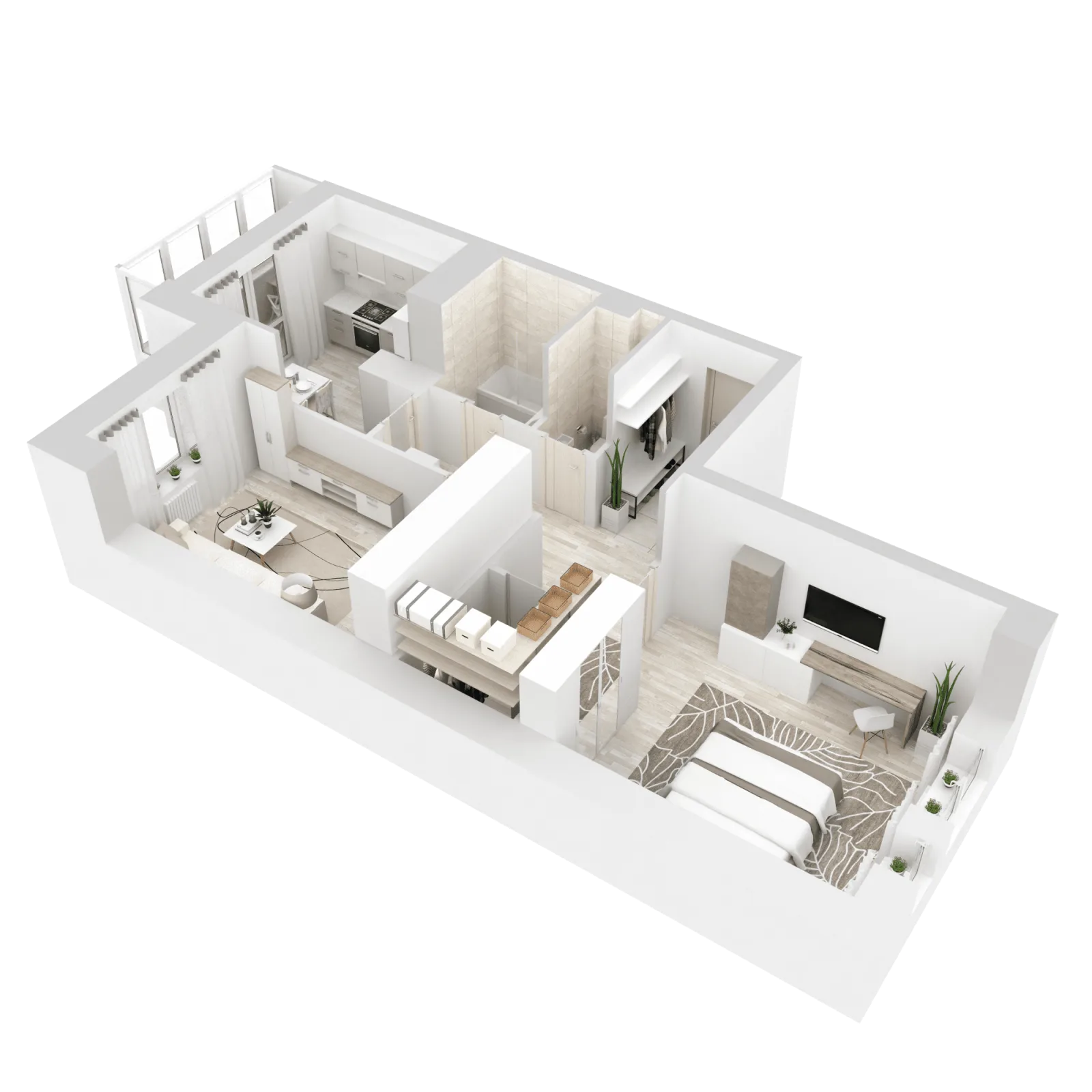 3D-ракурс планировки