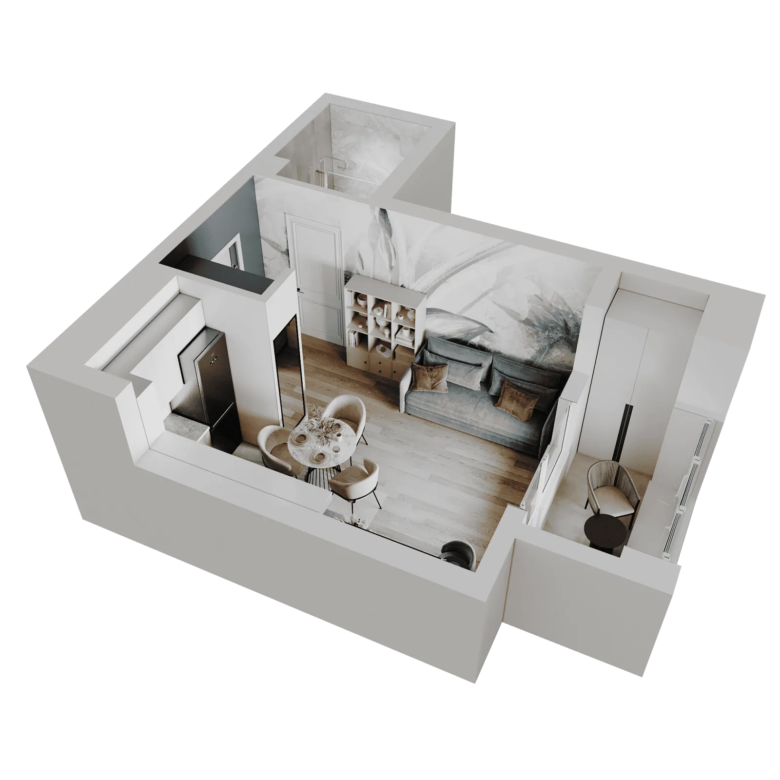 3D-ракурс планировки