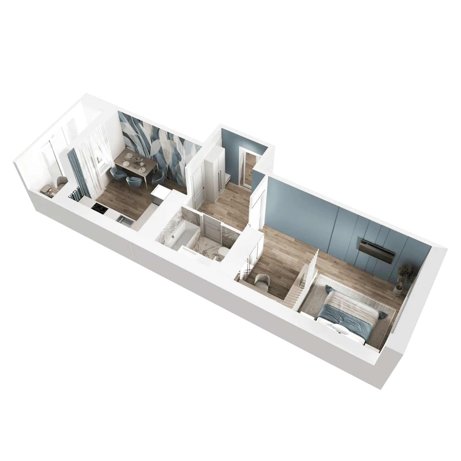 3D-ракурс планировки