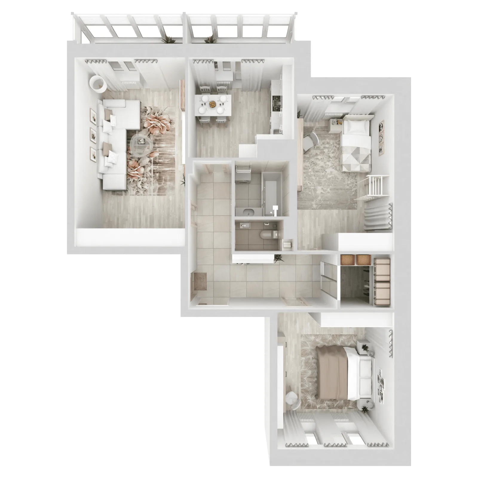 3D-ракурс планировки