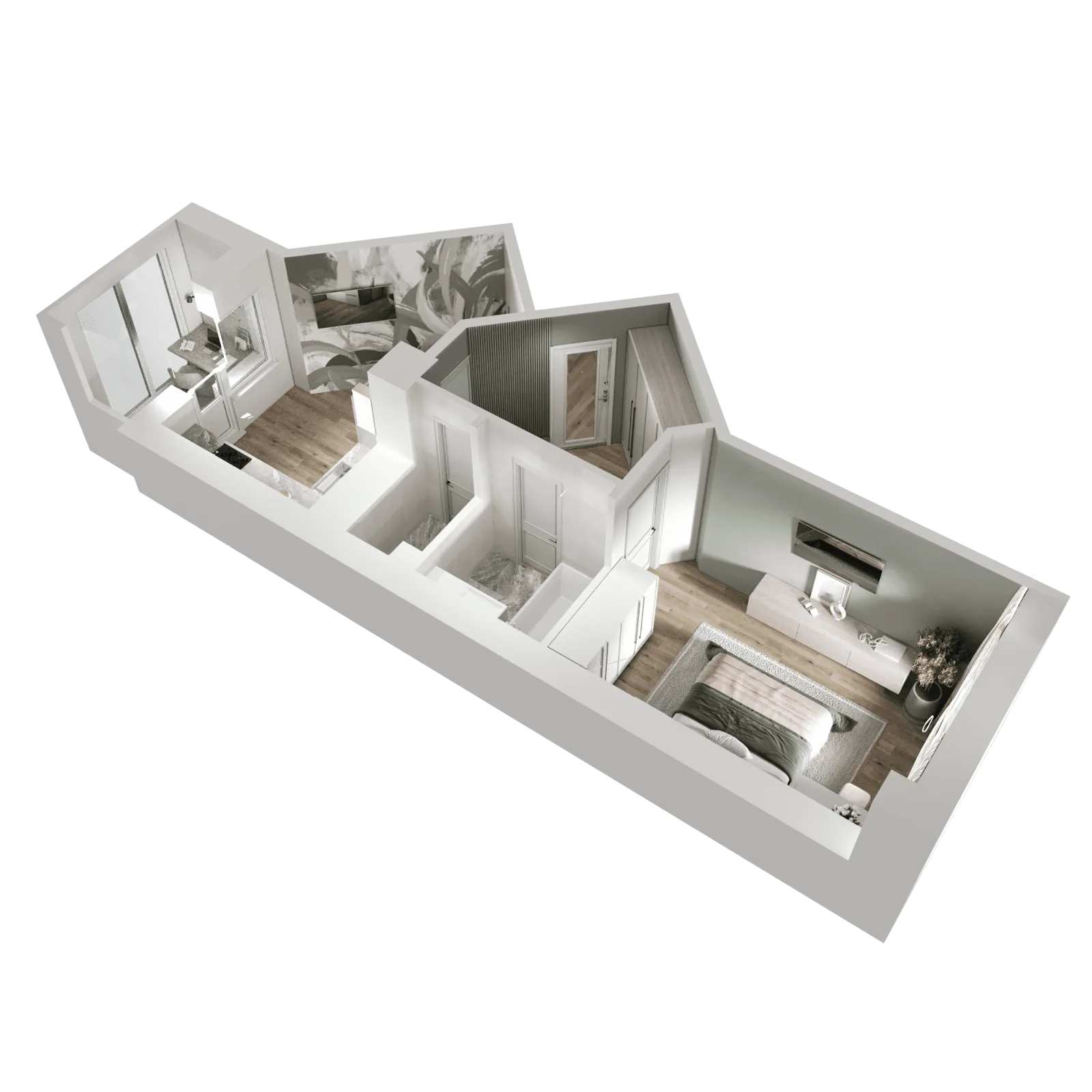 3D-ракурс планировки