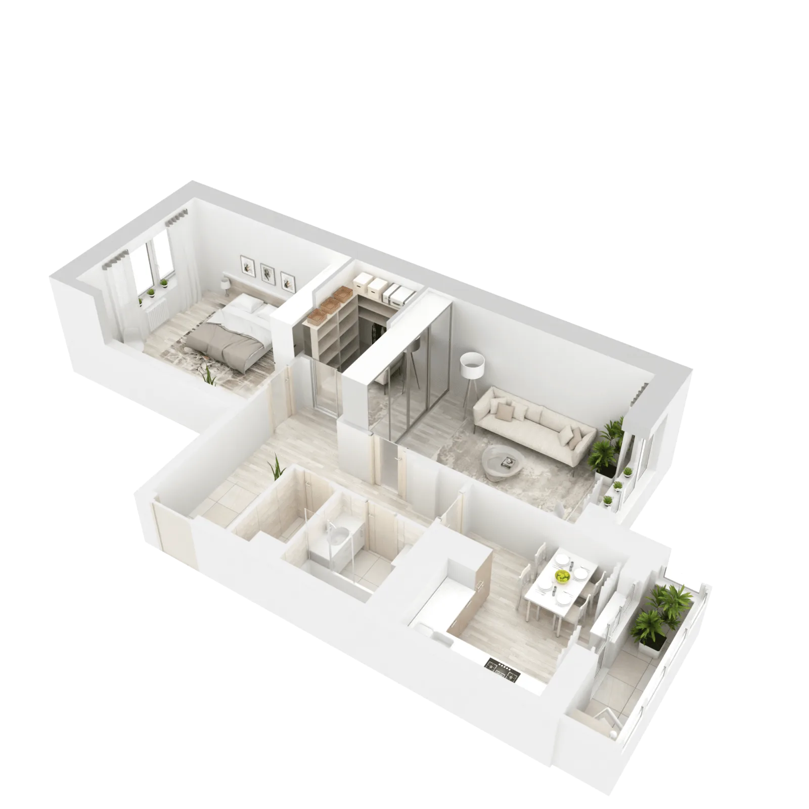 3D-ракурс планировки