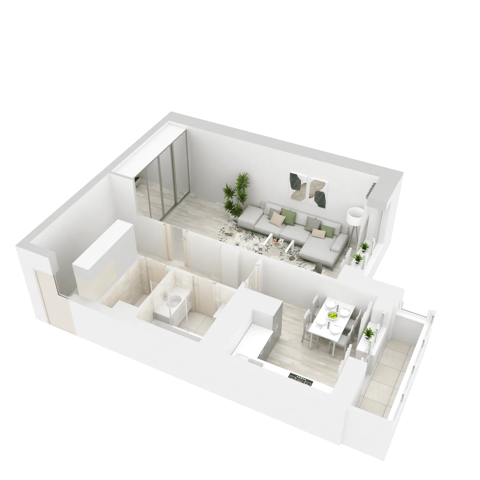 3D-ракурс планировки