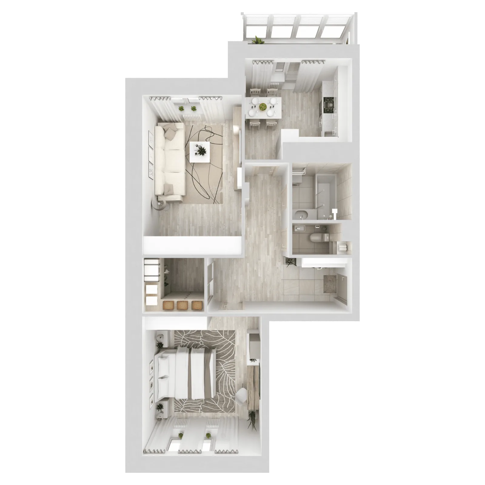 3D-ракурс планировки