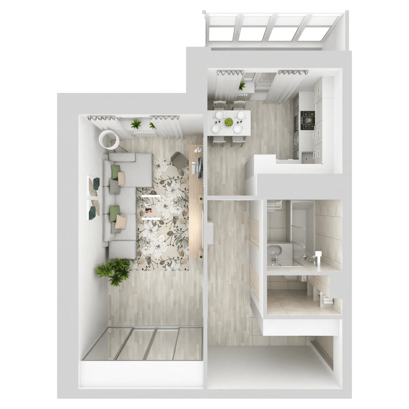 3D-ракурс планировки