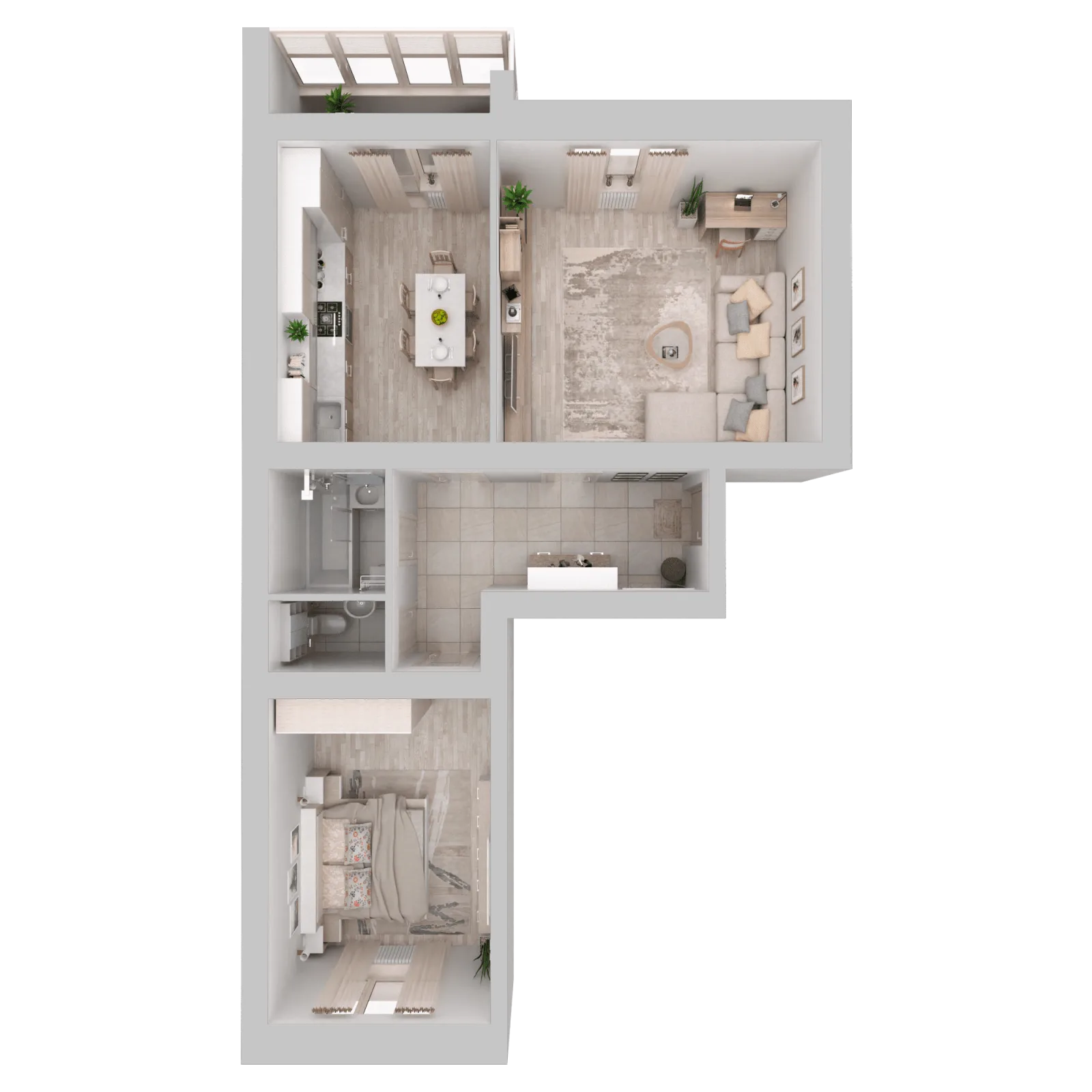 3D-ракурс планировки