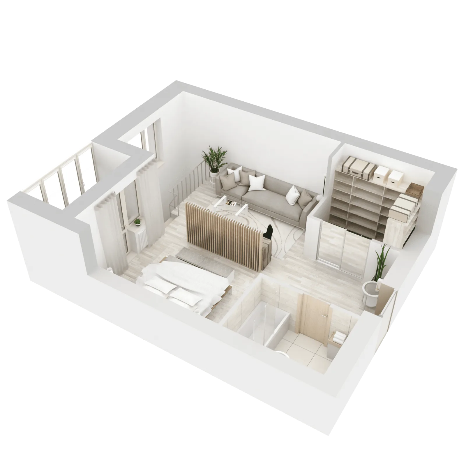 3D-ракурс планировки