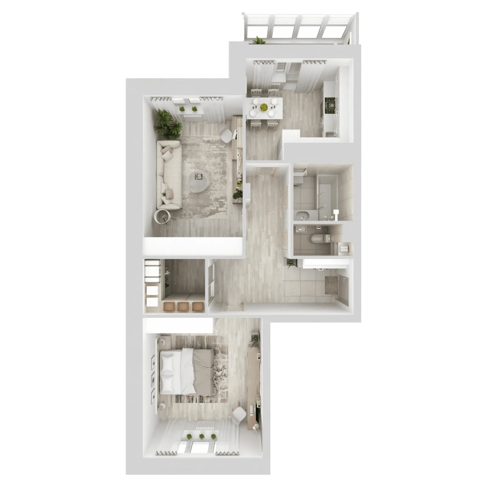 3D-ракурс планировки