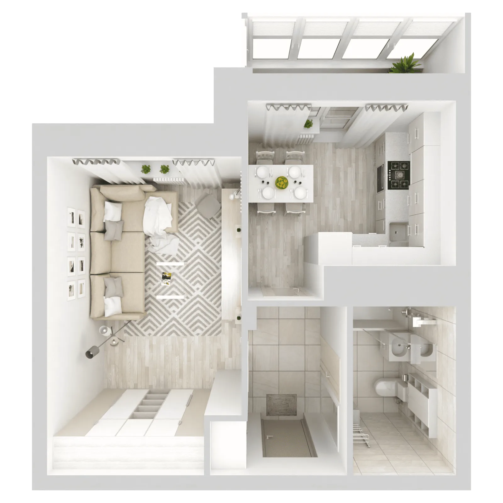 3D-ракурс планировки