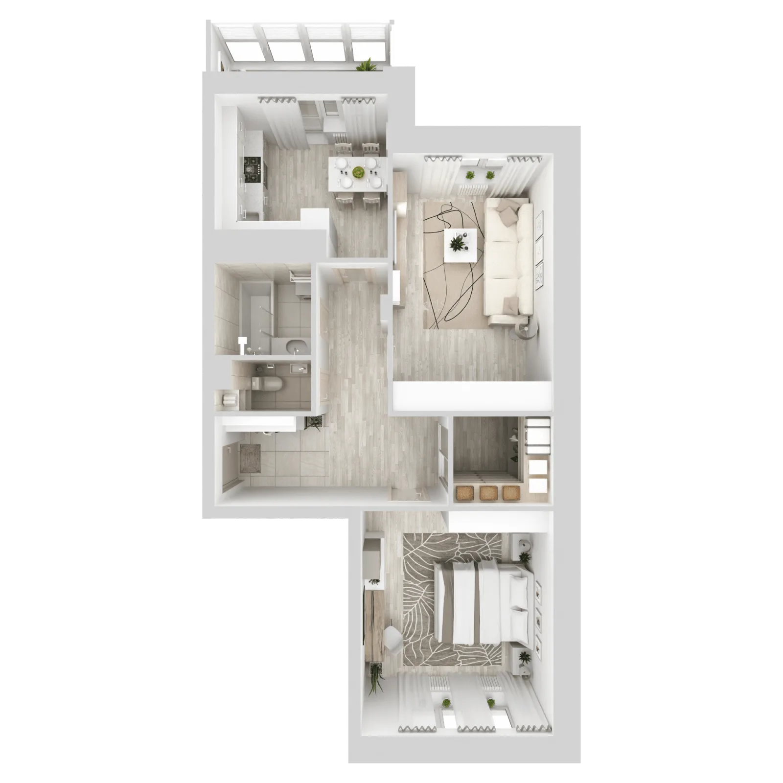 3D-ракурс планировки